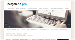 Desktop Screenshot of netgaleria.pro